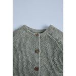 Куртка из джерси 2 в 1 moss stitch ZARA, цвет sage green - фото 3