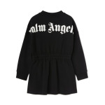 Palm Angels Kids платье с логотипом, черный - фото 2