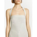 Proenza Schouler ribbed-knit halterneck knitted top, белый - фото 6