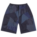 Шорты Comme Des Garçons Homme Garment Dyed Patchwork Short, цвет Navy Mix - фото