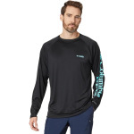 Рубашка Columbia Terminal Tackle L/S, цвет Black/Gulf Stream Logo - фото