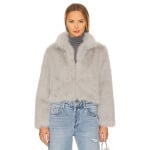 Куртка Adrienne Landau Faux Fox Fur, цвет Light Grey - фото 2