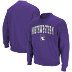 Мужской фиолетовый свитшот с круглым вырезом Northwestern Wildcats Arch & Logo Colosseum - фото