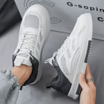 Кроссовки мужские Lifestyle Shoes Men Low-Top Bindage, цвет White Gray - фото 7