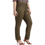 Джинсы Plus Size Coated Mid-Rise Straight Ankle Jeans in Olive Fern Wash LAUREN Ralph Lauren, цвет Olive Fern Wash - фото 2