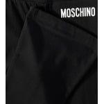 Брюки из смесового хлопка с логотипом Moschino, черный - фото 3