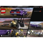 Пластиковый конструктор Speed champions mopar dodge//srt top fuel драгстер и dodge challenger 1970 t/a 76904 коллекционный конструктор для автолюбителей (627 деталей) Lego - фото 4