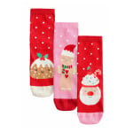 Носки CHRISTMAS CHARACTER ANKLE SOCKS 3 PACK  REGULAR FIT Next, красный - фото 6