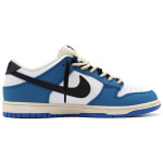 Кроссовки Nike Dunk Skateboarding Shoes Men Low-top White/Royal Blue/Fern Green, синий - фото 3