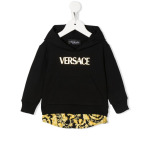 Versace Kids худи с логотипом, черный - фото