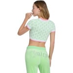 Свитер Juicy Couture Cropped Sweater Tee, цвет Cream Soda/Sour Apple - фото