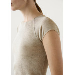 Базовая футболка RAGLAN SLEEVE Massimo Dutti, золото - фото