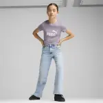 Тренировочная рубашка PUMA "Essentials Logo T-Shirt Girls", фиолетовый - фото 5