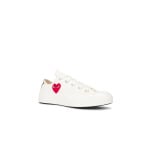 Маленькие низкие кеды Red Heart Comme Des Garcons Play, бежевый - фото 2