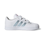 Кроссовки Adidas VL Court 2.0 J 'White Vision Metallic' - фото 2