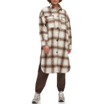 Куртка Long Length Wool Blend Shirt Jacket Levi's, цвет Brown Plaid - фото