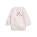 Спортивный костюм Adidas Sportswear Essentials Allover Print Set Kids, бежевый - фото 2