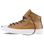 Туфли Jack Purcell Canvas унисекс с высоким берцем цвета хаки Converse - фото