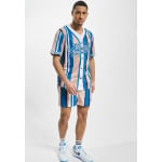 Рубашка Varsity Striped Baseball Karl Kani, сине-песочно-белая - фото 5