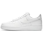 Кроссовки для скейтбординга Air Force 1 мужские с низким верхом белые/розовые Nike - фото 5