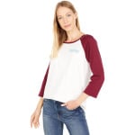 Футболка Burton Tuplin Raglan T-Shirt, цвет Stout White/Mulled Berry - фото 4