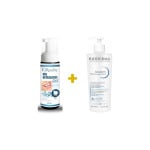 Пенка для отбеливания зубов Neutrogena E2'quality + Интенсивный гель-крем Bioderma Atoderm 500 мл - фото