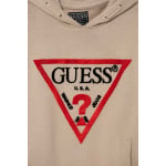 Детская хлопковая толстовка Guess, бежевый - фото 3