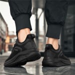 Кроссовки мужские Lifestyle Shoes Men Low-Top Aokang, цвет All black - mesh - фото 24