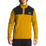 Пуловер The North Face TKA Glacier Snap-Neck, цвет Arrowwood Yellow/TNF Black - фото