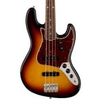 Басс гитара Fender American Vintage II 1966 Jazz Bass Rosewood Fingerboard 3-Color Sunburst Bass With Case - фото