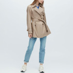 Женский тренч UNIQLO, цвет Beige - фото 2