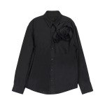 Рубашка Simone Rocha Classic Fit Shirt, черный - фото