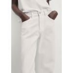 Джинсы прямого кроя Massimo Dutti, белый деним Wide Leg Mid Rise - фото 9