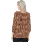 Топ Michael Kors Geo Easy Peasant Top, цвет Marigold - фото