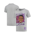 Серая футболка Big Boys Tracy McGrady Toronto Raptors Hardwood Classics King of the Court Player Mitchell & Ness - фото