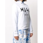 Толстовка с логотипом и рукавами реглан MSGM, белый - фото 3