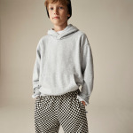 Толстовка Kid by crewcuts окрашенная в готовом виде J.Crew, серый - фото