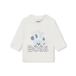 Комплект из спортивного костюма и футболки для мальчика BOSS Kidswear, светло-голубой - фото 6