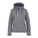 Вязаная флисовая куртка Icepeak "D KNITTED FLEECE JACKET ADRIAN" (1 шт.), с капюшоном, утепляющая, быстросохнущая и дышащая, синий - фото