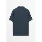 Рубашка SHORT SLEEVE Massimo Dutti, темно-синий - фото 4