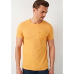 Базовая футболка Buratti, горчичного цвета Crew Neck Pocket - фото 4