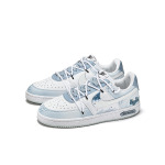 Кроссовки Nike Court Borough Skateboarding Shoes Men Low-top White/blue, белый/синий - фото 4