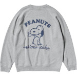 Свитшот серии X PEANUTS Co-branded, унисекс, серый Uniqlo, серый - фото