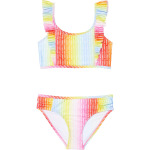 Купальник Tommy Hilfiger Kids Ombre Print Bikini Two-Piece, белый - фото