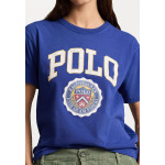 Футболка с принтом LOGO CREST COTTON JERSEY TEE Polo Ralph Lauren, синий - фото 2