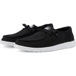 Кроссовки Hey Dude Wendy Slub Canvas Slip-On Casual Shoes, черный - фото