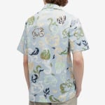 Рубашка с коротким рукавом Lanvin Short Sleeve Patch Vacation Shirt, цвет Azure - фото 3