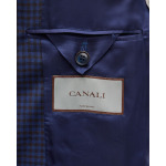 Мужская спортивная куртка в мини-клетку Canali, цвет Blue - фото 6