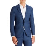 Синий пиджак Arti Extra Slim Fit Birdseye HUGO, цвет Blue - фото