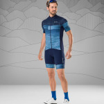 Велосипедные шорты короткие мужские M Bike Bibshorts Volta - синие LOEFFLER, цвет blau - фото 3